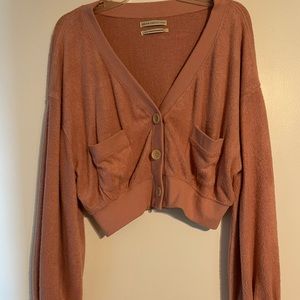 Urban outfitters cropped baggy sleeve cardigan